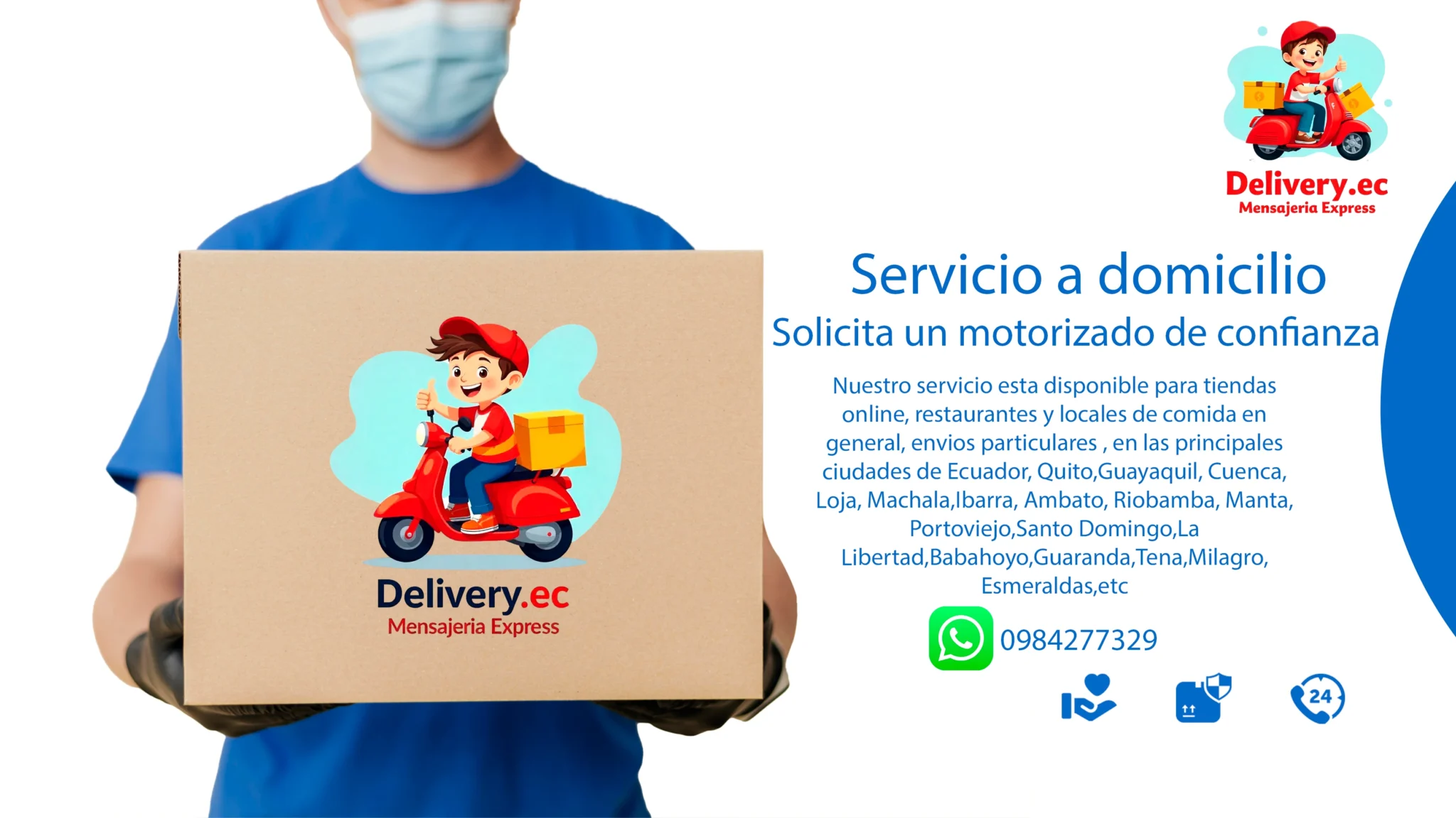 motorizados servicio delivery ecuador